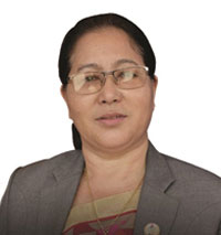 Management team, photo of Mrs. Radha Ghale